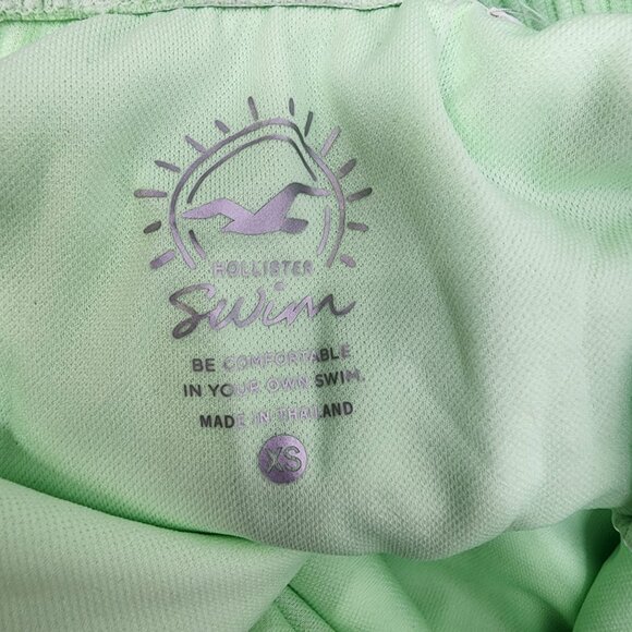 Hollister Womens‎ XS Green Checkered Cutout One-Piece Swimsuit - Picture 5 of 9